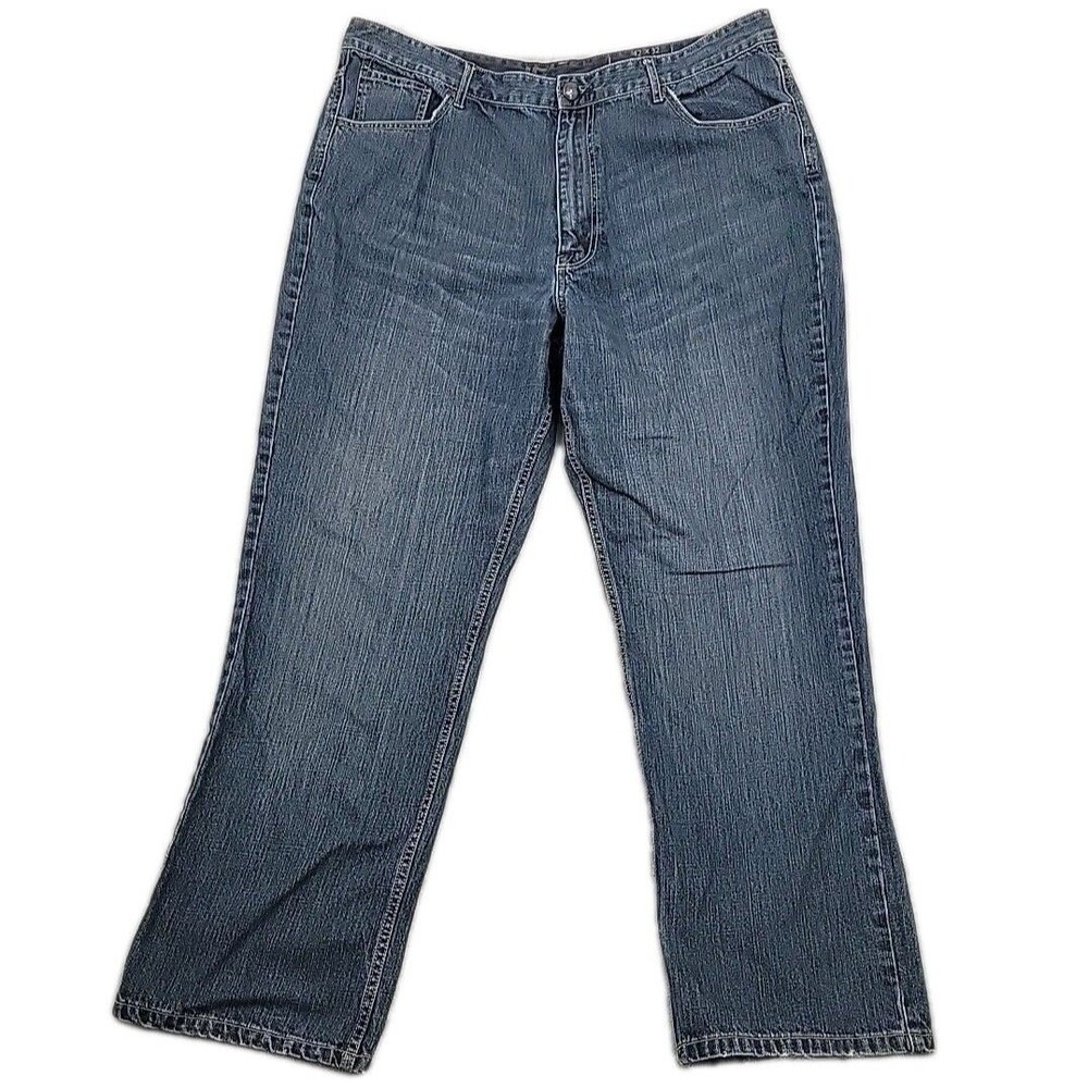 JF Mens Jeans Size 42x32 Relaxed Straight 100% Cotton J. Ferrar